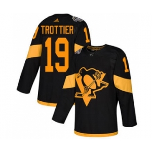 Men's Penguins #19 Bryan Trottier Black 2019 Stadium Series Stitched Hockey Jersey