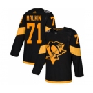 Men's Penguins #71 Evgeni Malkin Black 2019 Stadium Series Stitched Hockey Jersey