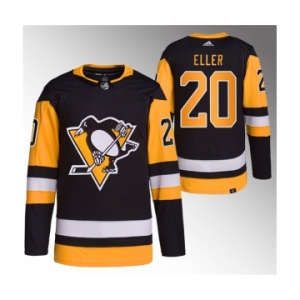 Men's Pittsburgh Penguins #20 Lars Eller Black Stitched Jersey1