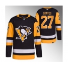 Men's Pittsburgh Penguins #27 Ryan Graves Black Stitched Jersey