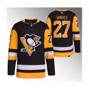 Men's Pittsburgh Penguins #27 Ryan Graves Black Stitched Jersey