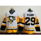 Men's Pittsburgh Penguins #29 Andre Fleury White New Away Stitched NHL Jersey