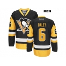 Men's Pittsburgh Penguins #6 Trevor Daley Reebok Black Premier Jersey