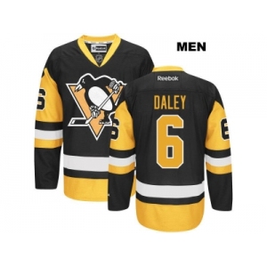 Men's Pittsburgh Penguins #6 Trevor Daley Reebok Black Premier Jersey