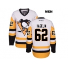 Men's Pittsburgh Penguins #62 Carl Hagelin Reebok White Away Premier Player Jersey