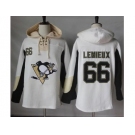 Men's Pittsburgh Penguins #66 Mario Lemieux White Pullover Hoodie Stitched NHL Jersey