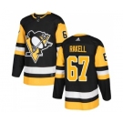 Men's Pittsburgh Penguins #67 Rickard Rakell Black Alternate Authentic Stitched NHL Jersey