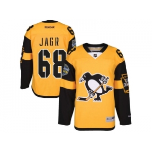 Men's Pittsburgh Penguins #68 Jaromir Jagr Gold 2017 Stadium Series Stitched NHL Jersey