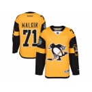 Men's Pittsburgh Penguins #71 Evgeni Malkin Gold 2017 Stadium Series Stitched NHL Jersey