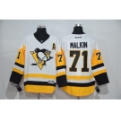 Men's Pittsburgh Penguins #71 Evgeni Malkin White New Away Stitched NHL Jersey