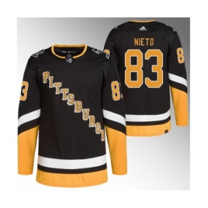 Men's Pittsburgh Penguins #83 Matt Nieto Black 2021-22 Alternate Primegreen Stitched Jersey