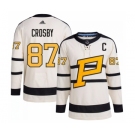 Men's Pittsburgh Penguins #87 Sidney Crosby Cream 2023 Winter Classic Stitched Jersey