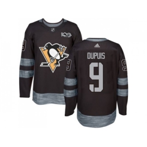 Men's Pittsburgh Penguins #9 Pascal Dupuis Black 1917-2017 100th Anniversary Stitched NHL Jersey