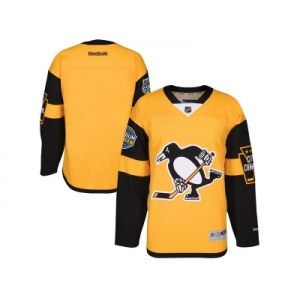 Men's Pittsburgh Penguins Blank Gold 2017 Stadium Series Stitched NHL Jersey