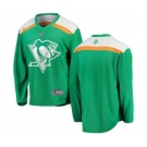 Men's Pittsburgh Penguins Blank Green 2019 St. Patrick's Day Hockey Jersey