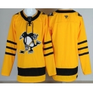 Men's Pittsburgh Penguins Blank Yellow Alternate Authentic Jersey