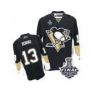 Men's Reebok Pittsburgh Penguins #13 Nick Bonino Authentic Black Home 2017 Stanley Cup Final NHL Jersey