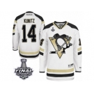 Men's Reebok Pittsburgh Penguins #14 Chris Kunitz Authentic White 2014 Stadium Series 2017 Stanley Cup Final NHL Jersey