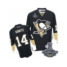 Men's Reebok Pittsburgh Penguins #14 Chris Kunitz Premier Black Home 2017 Stanley Cup Champions NHL Jersey