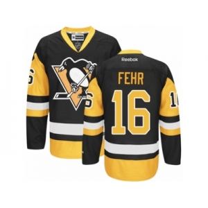 Men's Reebok Pittsburgh Penguins #16 Eric Fehr Premier Black Gold Third NHL Jersey