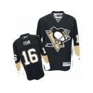 Men's Reebok Pittsburgh Penguins #16 Eric Fehr Premier Black Home NHL Jersey