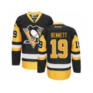 Men's Reebok Pittsburgh Penguins #19 Beau Bennett Authentic Black Gold Third NHL Jersey