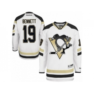 Men's Reebok Pittsburgh Penguins #19 Beau Bennett Authentic White 2014 Stadium Series NHL Jersey