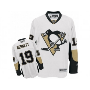 Men's Reebok Pittsburgh Penguins #19 Beau Bennett Authentic White Away NHL Jersey