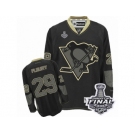 Men's Reebok Pittsburgh Penguins #29 Marc-Andre Fleury Authentic Black Ice 2017 Stanley Cup Final NHL Jersey