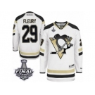 Men's Reebok Pittsburgh Penguins #29 Marc-Andre Fleury Authentic White 2014 Stadium Series 2017 Stanley Cup Final NHL Jersey