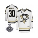 Men's Reebok Pittsburgh Penguins #30 Matt Murray Authentic White 2014 Stadium Series 2017 Stanley Cup Final NHL Jersey