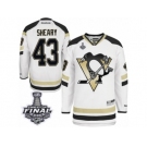 Men's Reebok Pittsburgh Penguins #43 Conor Sheary Authentic White 2014 Stadium Series 2017 Stanley Cup Final NHL Jersey