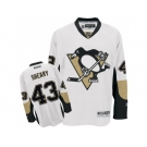 Men's Reebok Pittsburgh Penguins #43 Conor Sheary Premier White Away NHL Jersey