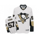 Men's Reebok Pittsburgh Penguins #57 David Perron Authentic White Away NHL Jersey