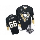 Men's Reebok Pittsburgh Penguins #66 Mario Lemieux Authentic Black Home 2017 Stanley Cup Final NHL Jersey