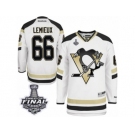 Men's Reebok Pittsburgh Penguins #66 Mario Lemieux Authentic White 2014 Stadium Series 2017 Stanley Cup Final NHL Jersey