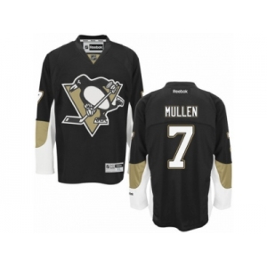 Men's Reebok Pittsburgh Penguins #7 Joe Mullen Authentic Black Home NHL Jersey