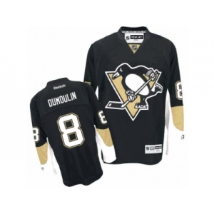 Men's Reebok Pittsburgh Penguins #8 Brian Dumoulin Authentic Black Home NHL Jersey