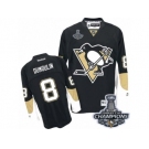 Men's Reebok Pittsburgh Penguins #8 Brian Dumoulin Premier Black Home 2017 Stanley Cup Champions NHL Jersey