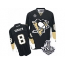 Men's Reebok Pittsburgh Penguins #8 Brian Dumoulin Premier Black Home 2017 Stanley Cup Final NHL Jersey