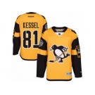 Men's Reebok Pittsburgh Penguins #81 Phil Kessel Authentic Gold 2017 Stadium Series NHL Jersey