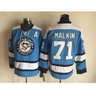 NHL Pittsburgh Penguins #71 Malkin Throwback blue jerseys