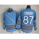 NHL Pittsburgh Penguins #87 Sidney Crosby Throwback blue jerseys