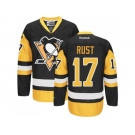 Pittsburgh Penguins #17 Bryan Rust Black Alternate Stitched NHL Jersey