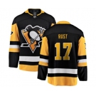 Pittsburgh Penguins #17 Bryan Rust Fanatics Branded Black Home Breakaway NHL Jersey