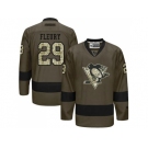 Pittsburgh Penguins #29 Andre Fleury Green Salute to Service Stitched NHL Jersey