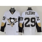 Pittsburgh Penguins #29 Andre Fleury White Stitched NHL Jersey