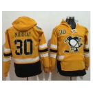 Pittsburgh Penguins #30 Matt Murray Gold Sawyer Hooded Sweatshirt 2017 Stadium Series Stitched NHL Jersey