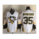 Pittsburgh Penguins #35 Tom Barrasso White CCM Throwback Stitched NHL Jersey