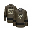 Pittsburgh Penguins #57 David Perron Green Salute to Service Stitched NHL Jersey